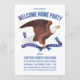 Willkommensparty-Einladung   Militär   Adler Einladung