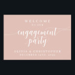 Willkommenspopinett der Teilnehmer Poster<br><div class="desc">Dieses feierliche Zeichen ist der perfekte Weg,  um Gäste zu Ihrer Verlobungsfeier zu begrüßen.</div>