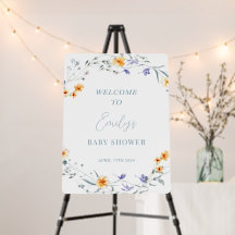 Willkommensschild Baby in Bloom Baby Shower