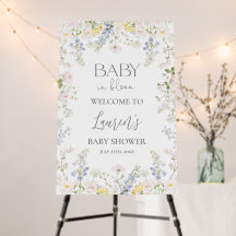 Willkommensschild Baby in Bloom Wildflower-Baby-Pa