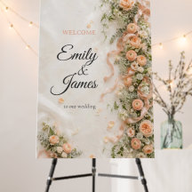 Willkommensschild Blush Garden Party