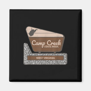 Willkommensschild Camp Creek State Park West Virgi Magnet