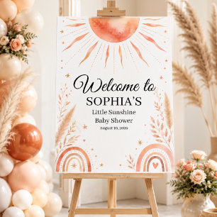 Willkommensschild für Little Sunshine Baby Shower Poster