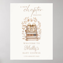 Willkommensschild Geschichtebuch-Bogen Baby Shower