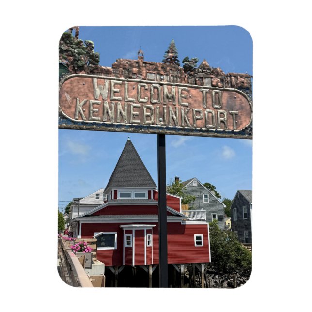 Willkommensschild Kennebunkport Magnet (Vertikal)