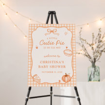 Willkommensschild 'Little Cutie Pie Gingham Baby S