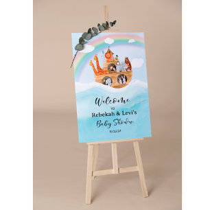 Willkommensschild Noahs Arche Poster