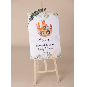 Willkommensschild Noahs Arche Poster