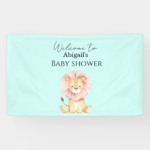 Willkommensschild "Sweet Lion" Baby Shower Banner