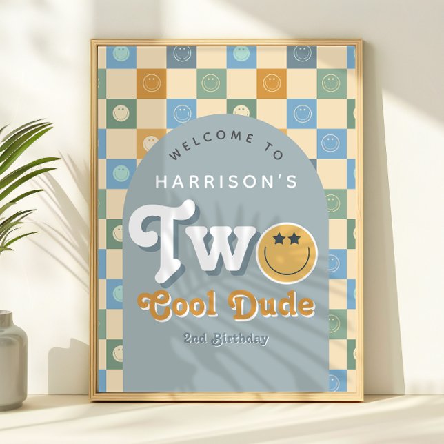 Willkommensschild zum 2. Geburtstag für zwei coole Poster (Von Creator hochgeladen)