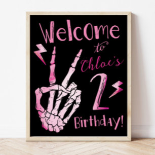 Willkommensschild zum zweiten Geburtstag, Böse ZWE Poster