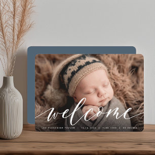 Willkommensschrift   Ankündigung von Foto zur Gebu