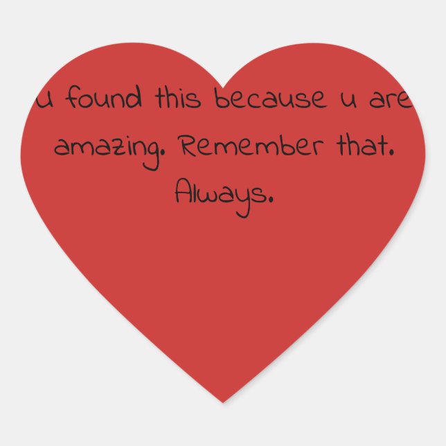 Willkürlicher Akt der Freundlichkeit - Aufkleber d (Vorderseite)