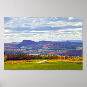 Willoughby-See, Vermont, im Herbst Poster