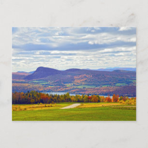 Willoughby-See, Vermont, im Herbst Postkarte