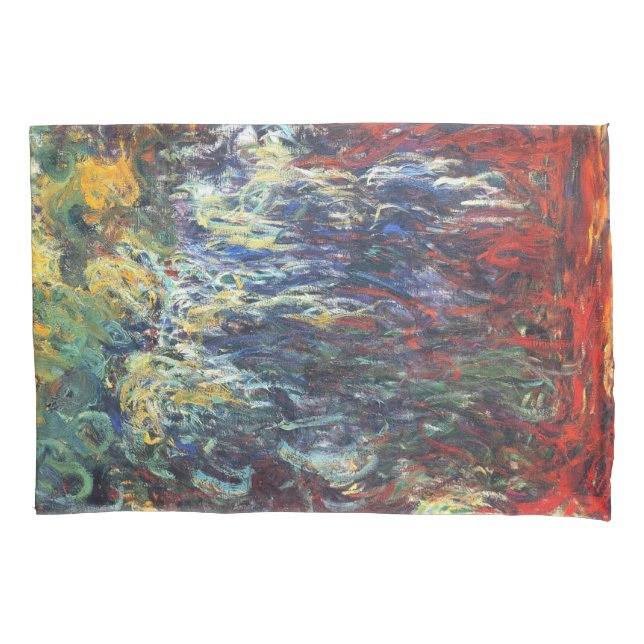 Willow am Giverny (von Claude Monet) Kissenbezug (Vorderseite-Links)