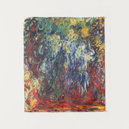 Willow am Giverny (von Claude Monet) Wandteppich