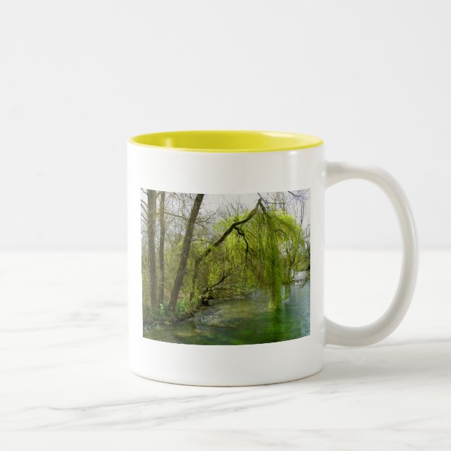 Willow am River Test Zweifarbige Tasse (Rechts)