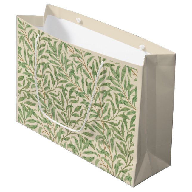Willow Bough (von William Morris) Clipboard Große Geschenktüte (Vorderseite Schrägansicht)