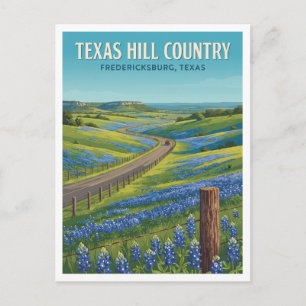 Willow City Loop Fredericksburg Texas Postkarte