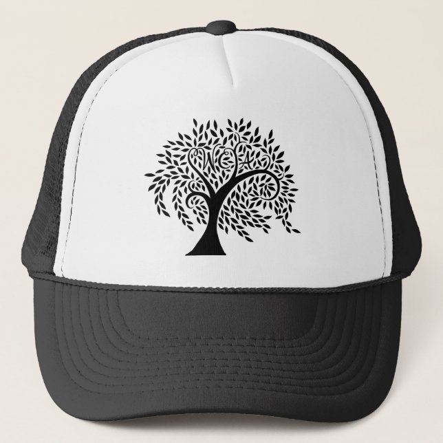 Willow Creek Academy Wispy Tree Logo Truckerkappe (Vorderseite)