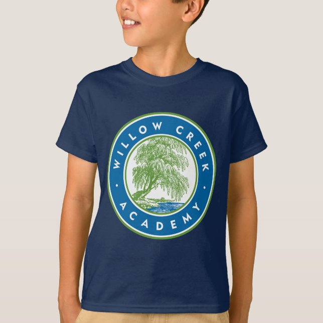 Willow-Creek Hochschulklassischer Siegel-Logo-T - T-Shirt (Vorderseite)