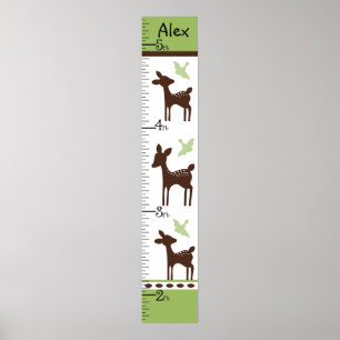 Willow Deer Family Chart Behalte bei 8x44! Poster