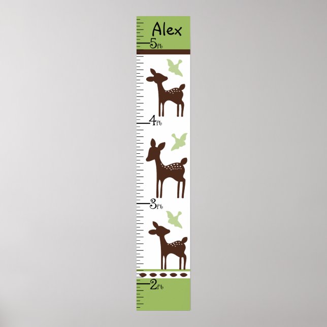 Willow Deer Family Chart Behalte bei 8x44! Poster (Vorne)