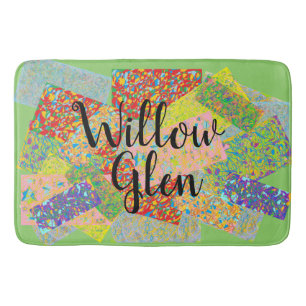 Willow Glen patchwork abstrakte art san Jose Neigh Badematte