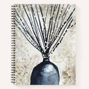 Willow in Vase Aquarell Notizbuch