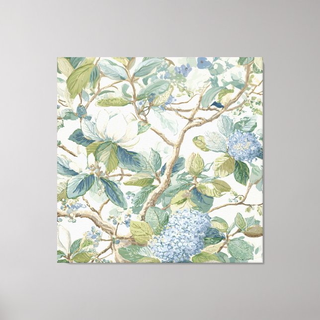 Willow Little Magnolia Wallpaper Floral Coastal Leinwanddruck (Vorderseite)