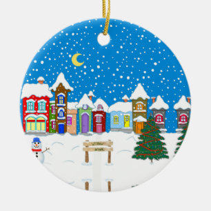 Willow Nook zu Weihnachten Keramik Ornament