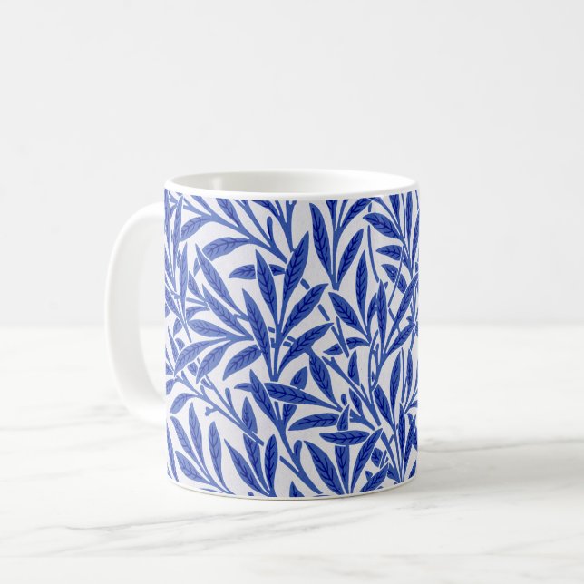 Willow Pattern, William Morris Coffee Tasse (Vorderseite Links)