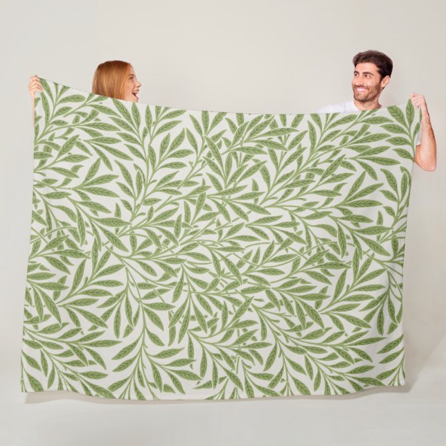 Willow Pattern, William Morris Fleecedecke (Beispiel)