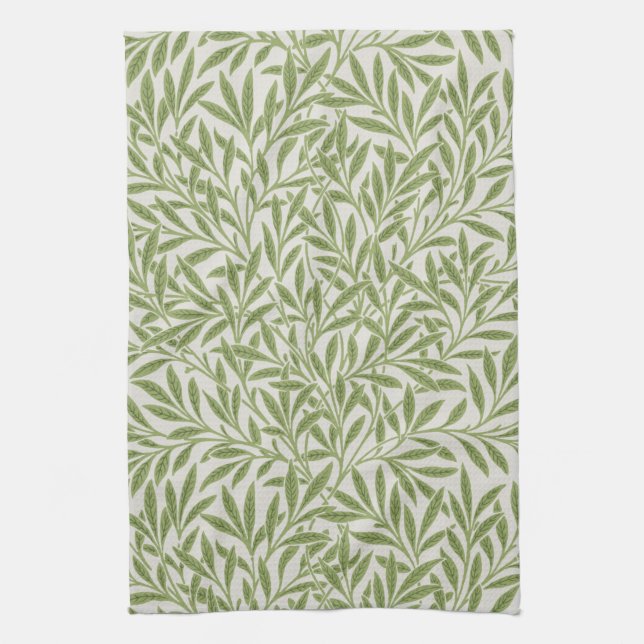 Willow Pattern, William Morris Geschirrtuch (Vertikal)