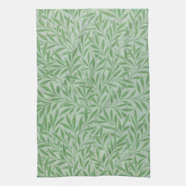 Willow Pattern, William Morris Geschirrtuch (Vertikal)