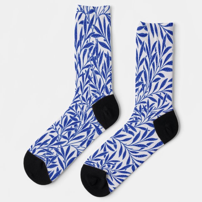 Willow Pattern, William Morris Socken (Linkes Detail)
