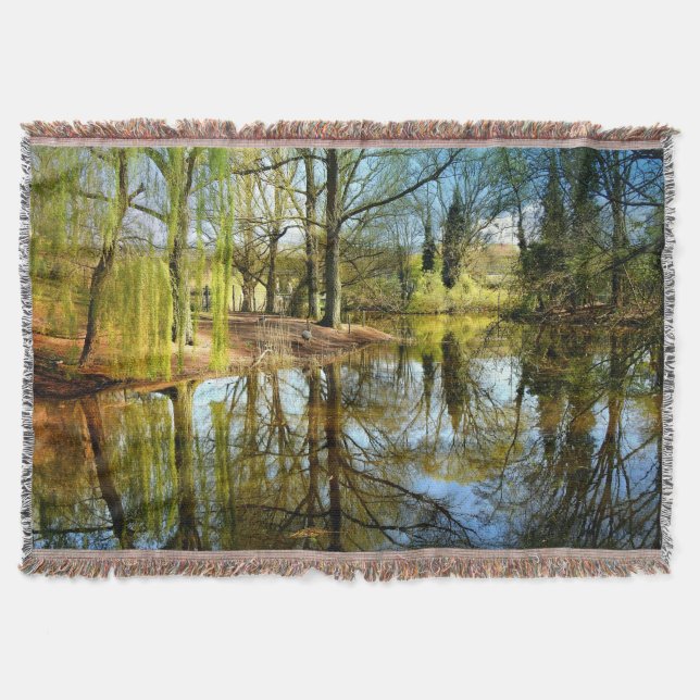 Willow Pond Water Reflection Decke (Vorderseite)