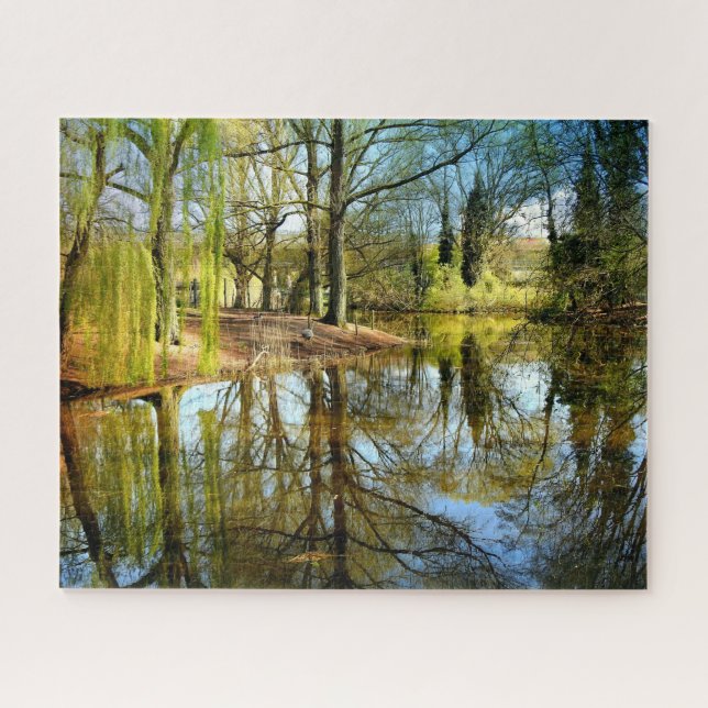 Willow Pond Water Reflection Puzzle (Horizontal)