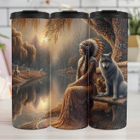 Willow Reflection: Frauen und Wolf.