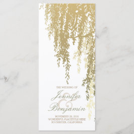 Willow Tree Wedding Programs Programm