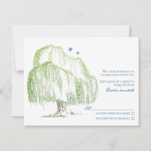 Willow Tree Wedding Response Card Einladung