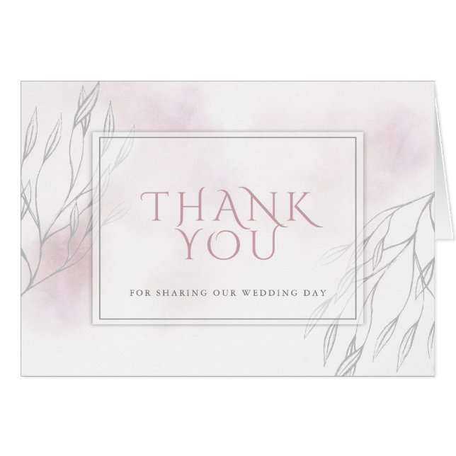 Willow und blassrosa Wasserfarbe (Vorderseite (Horizontal))