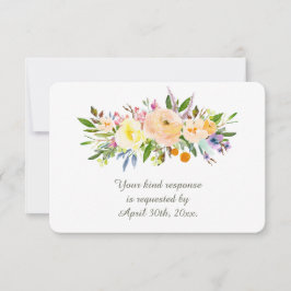Willow und Floral Wedding RSVP
