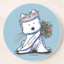 Willow Westie Terrier Untersetzer