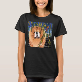 WILLOW WIND - Chow-Black-Shirts Frontdesign T-Shirt