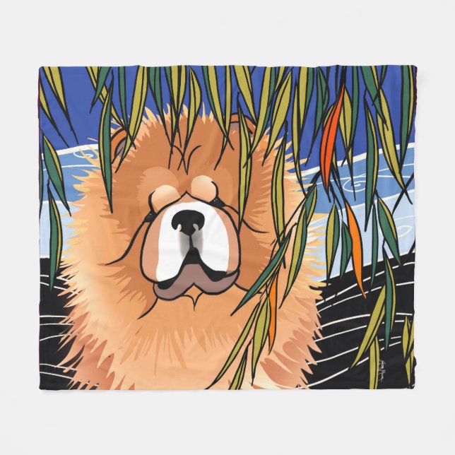 WILLOW WIND - Chow Fleece Blanket (Vorderseite (Horizontal))