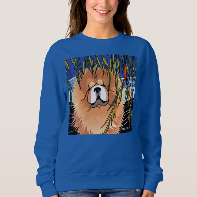 WILLOW WIND - Chow-vivivid print wählen Sie Stil Sweatshirt (Vorderseite)