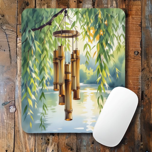 Willow, Windchimes und See Mousepad (Von Creator hochgeladen)