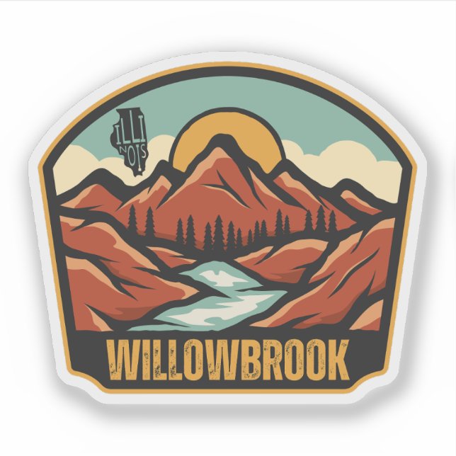 Willowbrook, Illinois Aufkleber (Vorderseite)